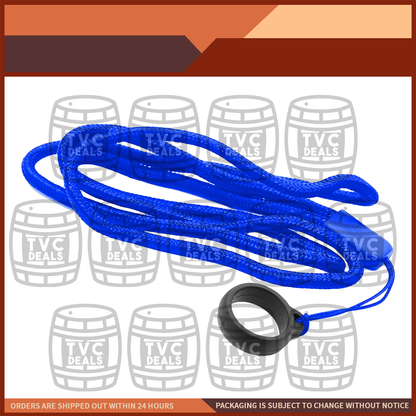 Colored Lanyard With Rubber Ring