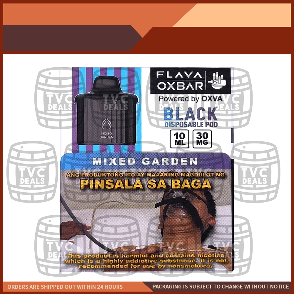 Flava x Oxbar Black Cartridge