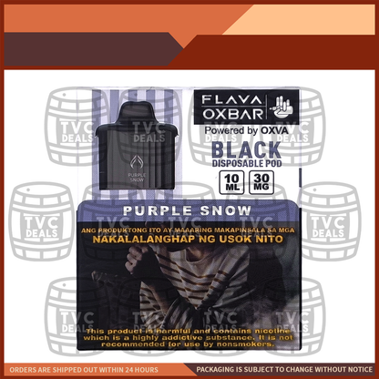 Flava x Oxbar Black Cartridge