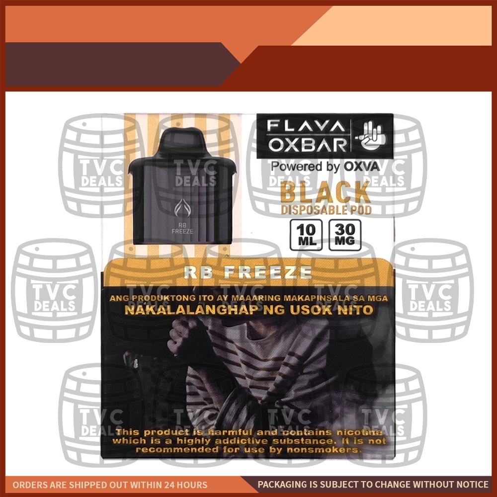 Flava x Oxbar Black Cartridge